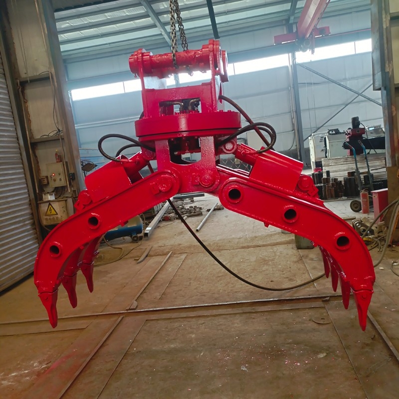 挖機(jī)旋轉(zhuǎn)抓鋼機(jī)