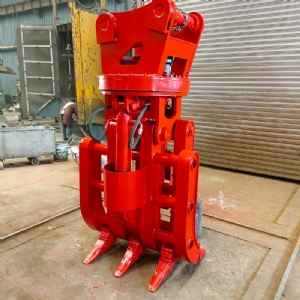 挖機(jī)旋轉(zhuǎn)抓鋼機(jī)